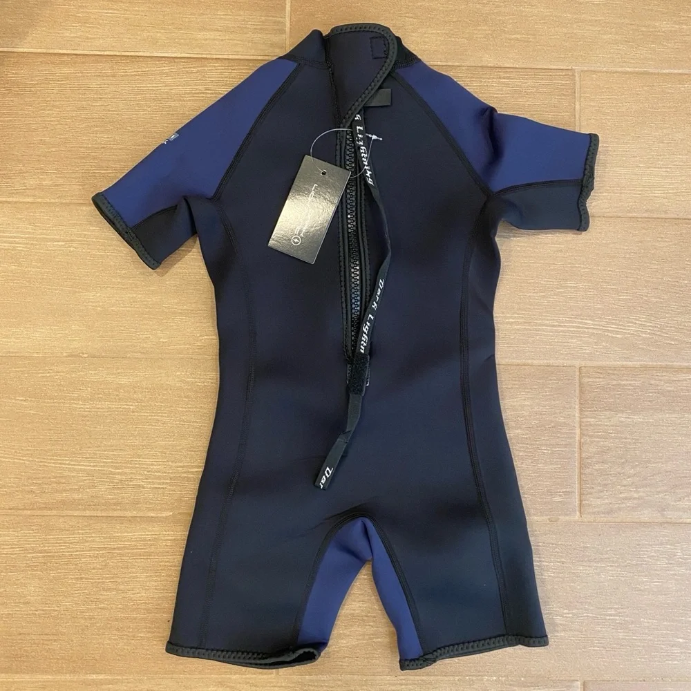 Dark Lightning 3/2 mm Kids Short-Sleeved Wetsuit